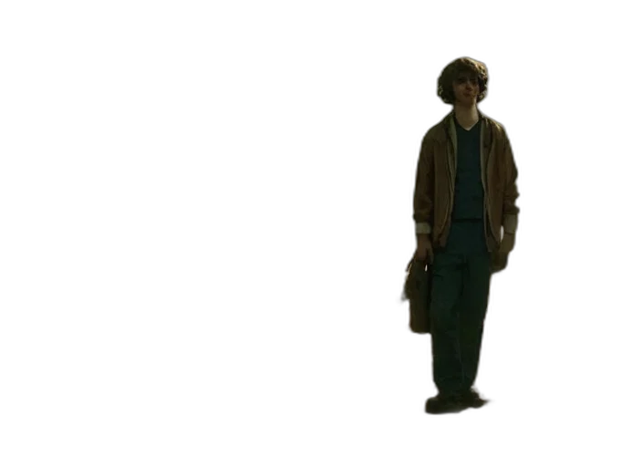 jacket, hat, staff, concept art, 3d render, photorealistic, fog, forest transparent PNG cut-out