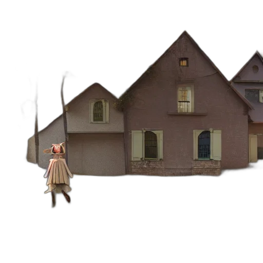 building, umbrella, hat, furniture, 3d render, concept art, pixel art, anime transparent PNG cut-out