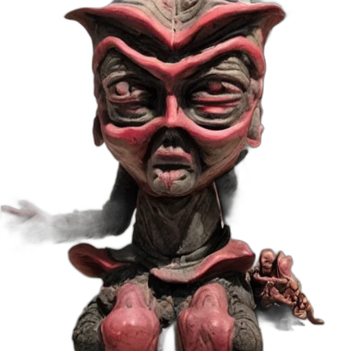 mask, staff, face, creature transparent PNG cut-out