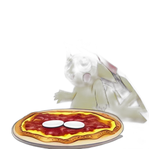 food, creature, animal, dragon, concept art, 3d render, pixel art, fire transparent PNG cut-out