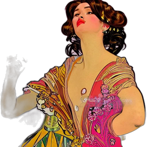 dress, concept art, photorealistic, comic book art transparent PNG cut-out