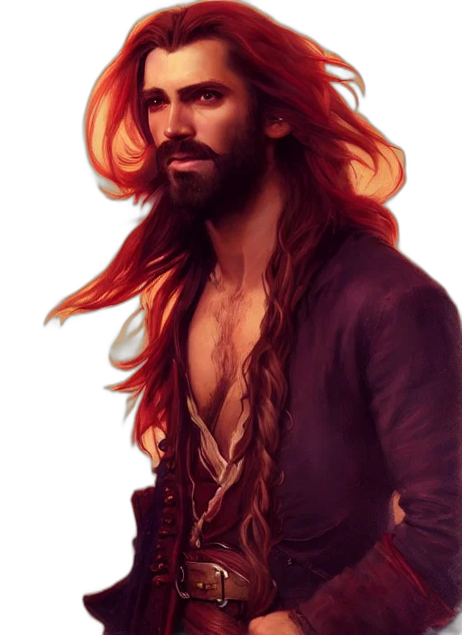 hair, fantasy art, photorealistic, concept art transparent PNG cut-out