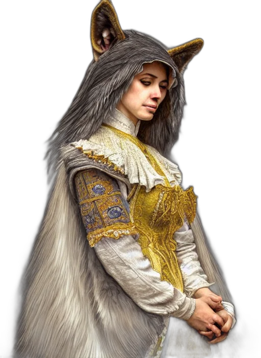 crown, staff, hat, dress, fantasy art, photorealistic, concept art, oil painting transparent PNG cut-out