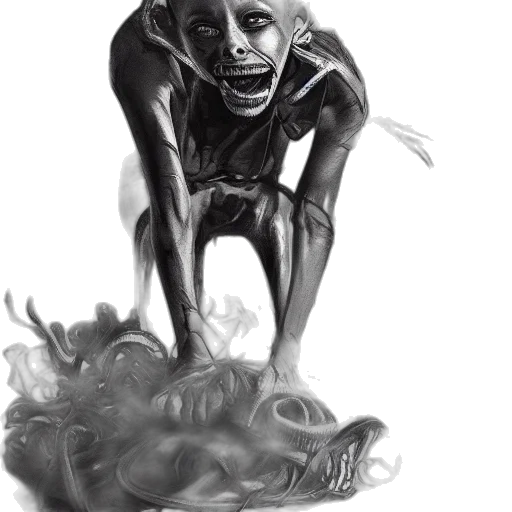 creature, mask, face, concept art transparent PNG cut-out
