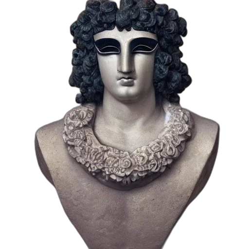 jewelry, crown, mask, face, photorealistic, fantasy art, 3d render, vaporwave transparent PNG cut-out