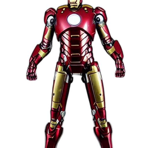 robot, comic book art, concept art, 3d render, pixel art, magnificent, sculpture, ironman transparent PNG cut-out