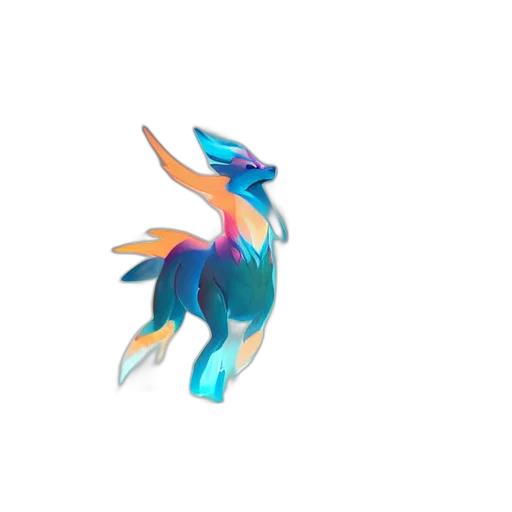 dragon, creature, animal, staff transparent PNG cut-out