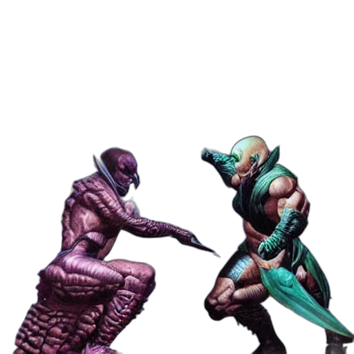 creature, concept art, comic book art, pixel art transparent PNG cut-out