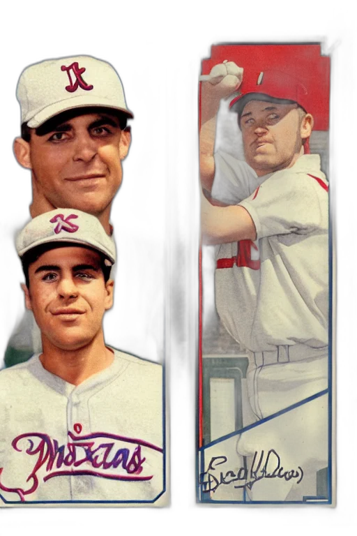 baseball, card, two, players, kissing transparent PNG cut-out