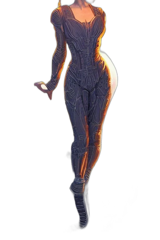 dress, staff, jacket, robot transparent PNG cut-out