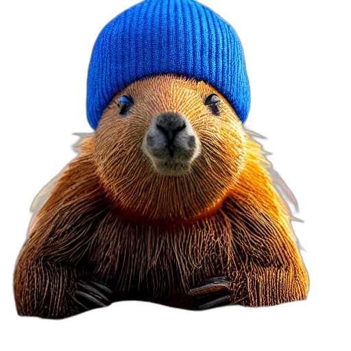 hat, animal, creature, 3d render transparent PNG cut-out