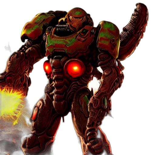 robot, weapon, concept art, 3d render transparent PNG cut-out