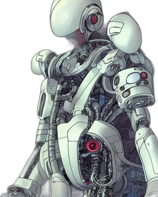 robot, jacket, weapon, concept art, cyberpunk, 3d render, comic book art, outer space transparent PNG cut-out