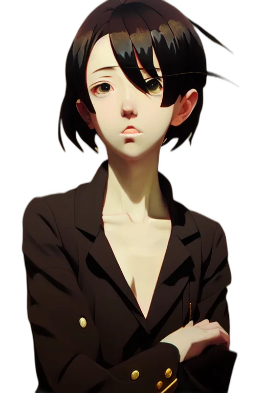 face, mask, staff, jacket transparent PNG cut-out
