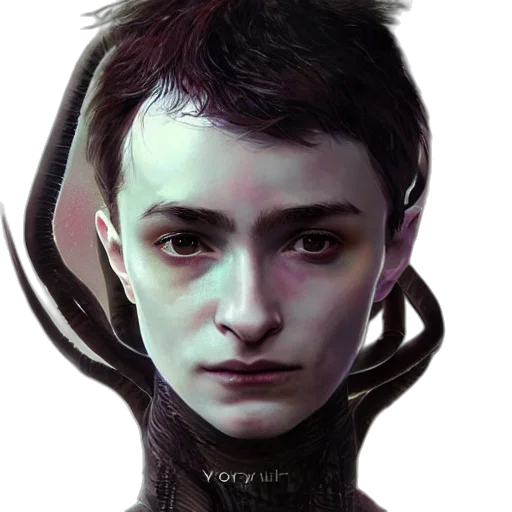 face, dragon, mask, creature, fantasy art, concept art, photorealistic, cyberpunk transparent PNG cut-out
