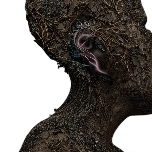 face, hair, mask, tree transparent PNG cut-out