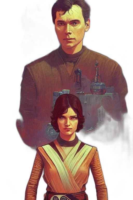 concept art, comic book art, pixel art, fantasy art transparent PNG cut-out
