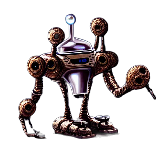 robot, staff, creature, animal transparent PNG cut-out