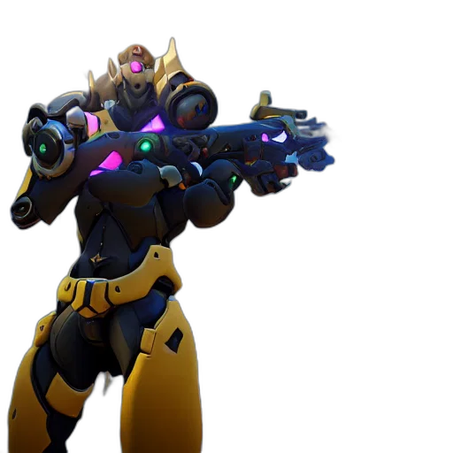 robot, weapon, staff, sword transparent PNG cut-out