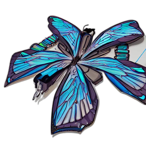 jewelry, 3d render, concept art, blue transparent PNG cut-out