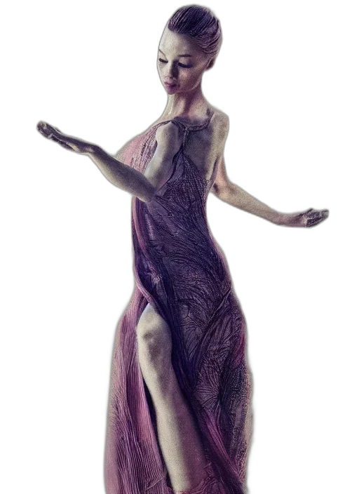 dress, staff, creature, jewelry transparent PNG cut-out