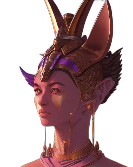 crown, mask, face, staff, concept art, fantasy art, 3d render, photorealistic transparent PNG cut-out