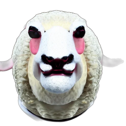 mask, animal, creature, face, 3d render, photorealistic, concept art, sheep transparent PNG cut-out
