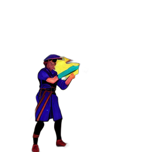 weapon, staff, umbrella, sword, pixel art, concept art, 3d render, fantasy art transparent PNG cut-out