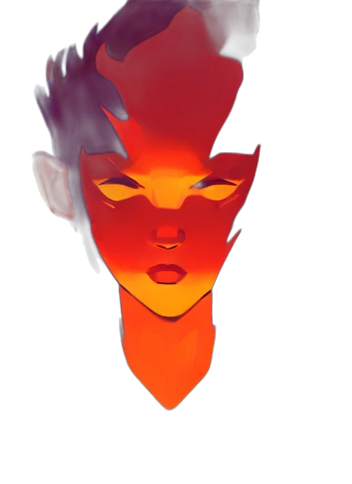 mask, face, crown, creature, concept art, pixel art, fantasy art, watercolor transparent PNG cut-out