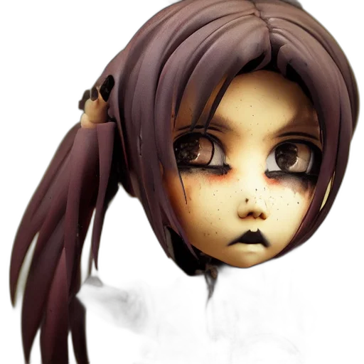 face, staff, mask, creature, 3d render, concept art, photorealistic, anime transparent PNG cut-out