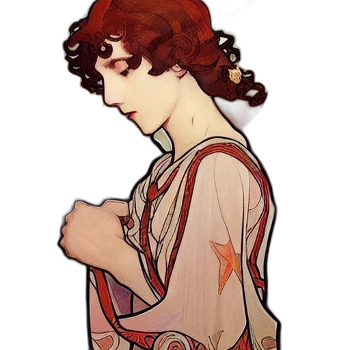 dress, staff, pixel art, watercolor, comic book art, concept art, red, sun transparent PNG cut-out