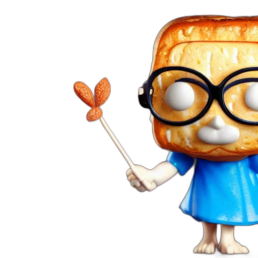 food, concept art, 3d render, funko transparent PNG cut-out