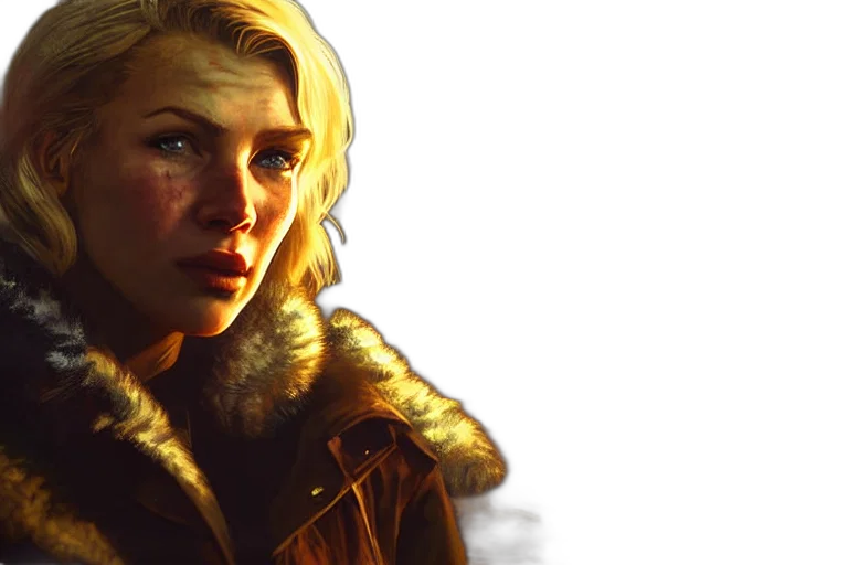 jacket, face, photorealistic, concept art transparent PNG cut-out