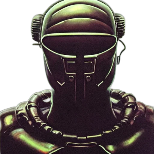 robot, mask, face, jacket transparent PNG cut-out