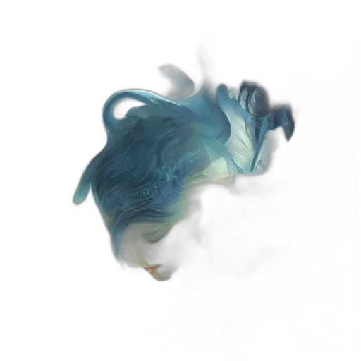 dragon, mask, hair, creature transparent PNG cut-out