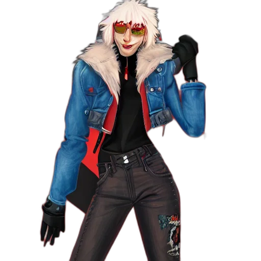 jacket, cyberpunk, concept art, 3d render transparent PNG cut-out