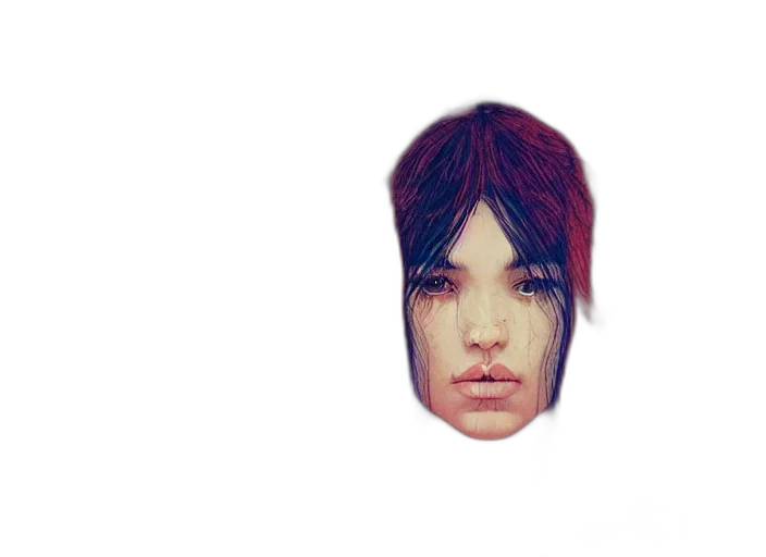 face, mask, hair, hat transparent PNG cut-out