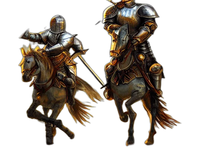 sword, fantasy art, concept art, 3d render, photorealistic, golden, earth tones, knight transparent PNG cut-out
