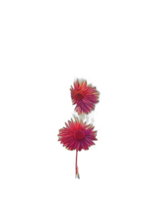 flower, staff, umbrella, crown, 3d render, photorealistic, colorful, red transparent PNG cut-out