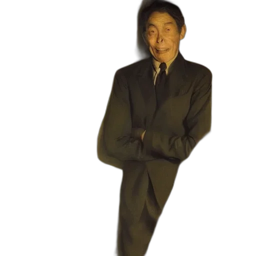 staff, jacket, umbrella, face, 3d render, photorealistic, vaporwave, concept art transparent PNG cut-out