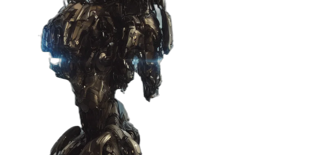 robot, face, weapon, concept art transparent PNG cut-out