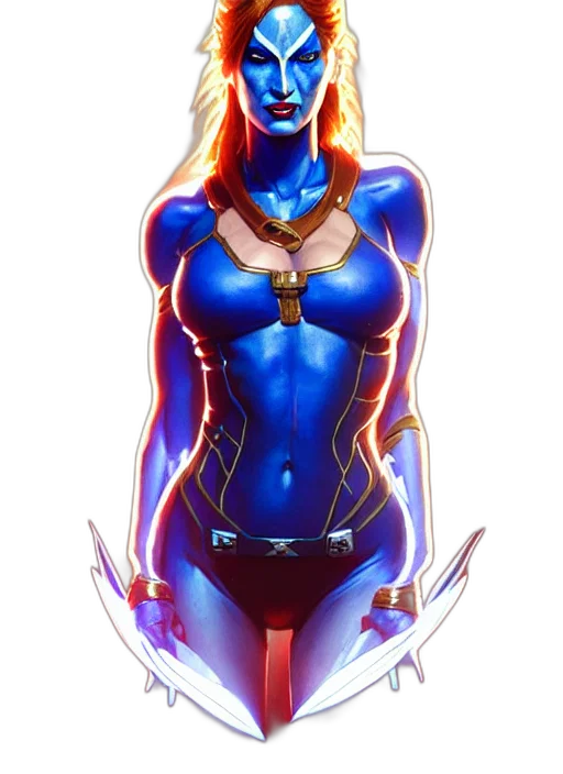 jewelry, staff, comic book art, concept art, fantasy art, pixel art, neon lights, blue transparent PNG cut-out