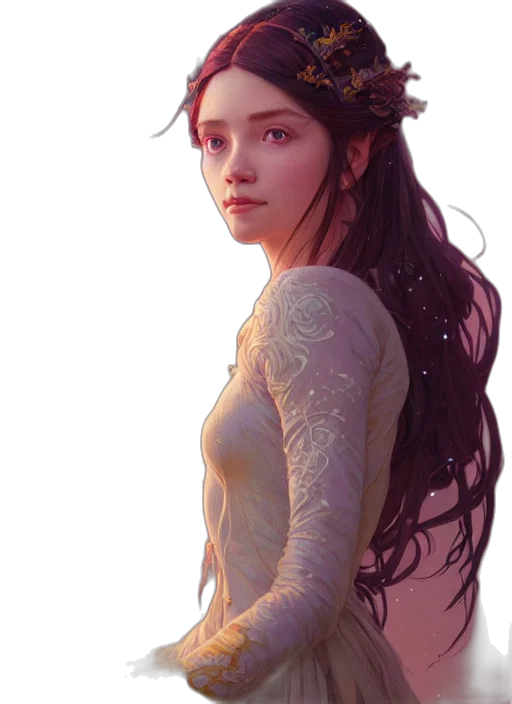 dress, crown, dragon, face, fantasy art, photorealistic, concept art, oil painting transparent PNG cut-out