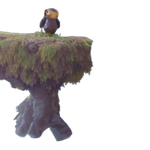 crown, hat, creature, animal, 3d render, concept art, fantasy art, forest transparent PNG cut-out