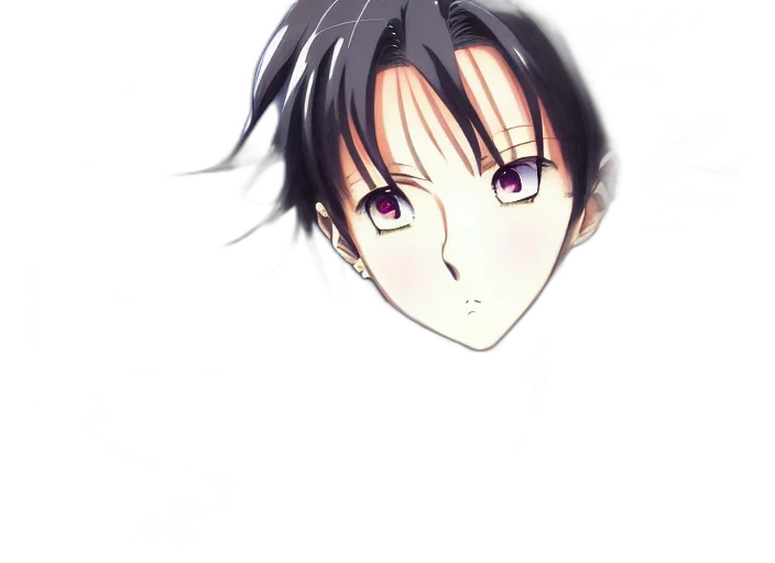 face, mask, creature, hair, anime, photorealistic, 3d render, cartoon transparent PNG cut-out