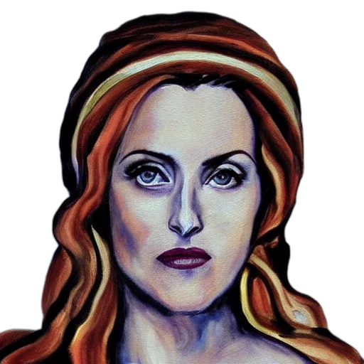 face, crown, watercolor, oil painting transparent PNG cut-out