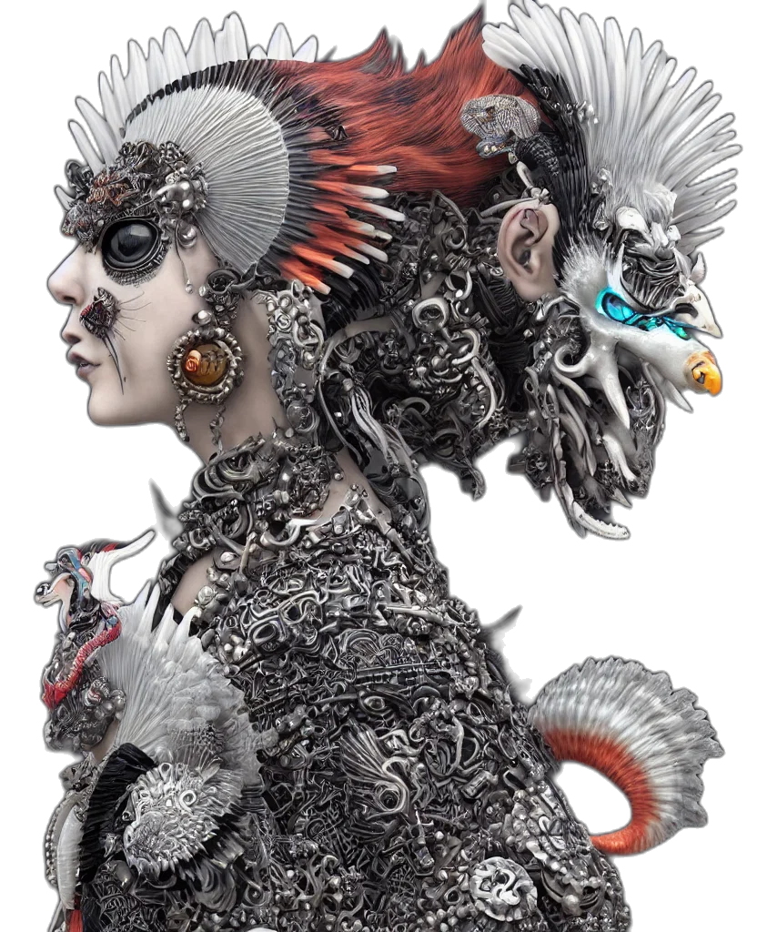 jewelry, mask, dragon, crown transparent PNG cut-out