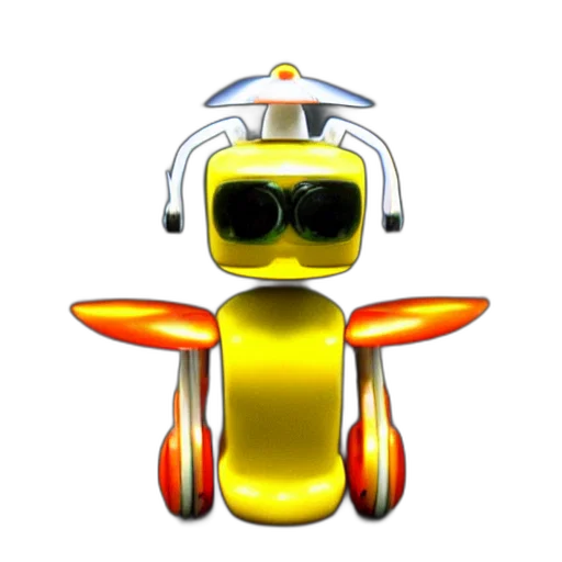 robot, staff, jewelry, 3d render transparent PNG cut-out