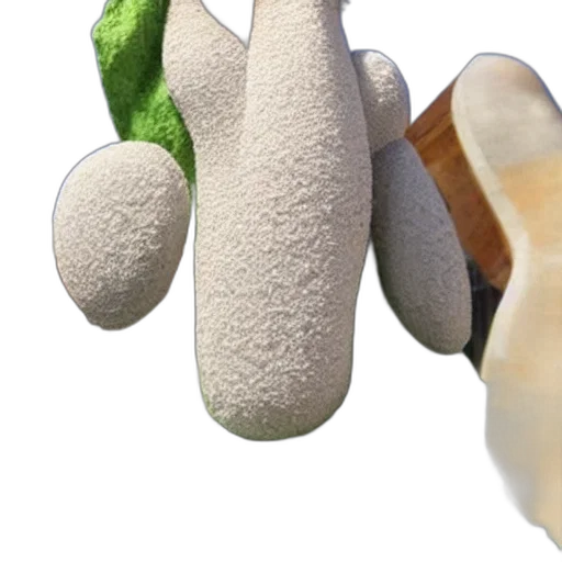 shoes, staff, food, hat, 3d render, earth tones, handsome, squidward transparent PNG cut-out