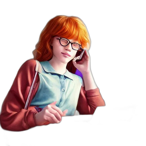 jacket, face, dress, hair transparent PNG cut-out
